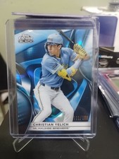 2025 Topps Chrome Black - Christian Yelich #114 Blue Refractor /150