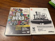 Dj hero 1&2 Wii game lot