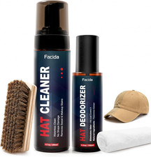 Hat Cleaning Kit with Foam Cleaner and Deodorizer for Felt Snapbacks Cowboy Hats