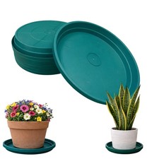 10 Inch Plant Pot Tray USA Made – Durable Plastic Flower Pot Saucer – Plant W...