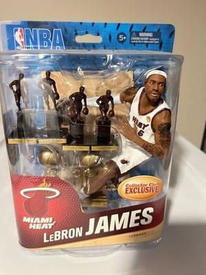 Lebron James w/ Trophies McFarlane NBA Series 24 Collector Club 2014 Miami Heat