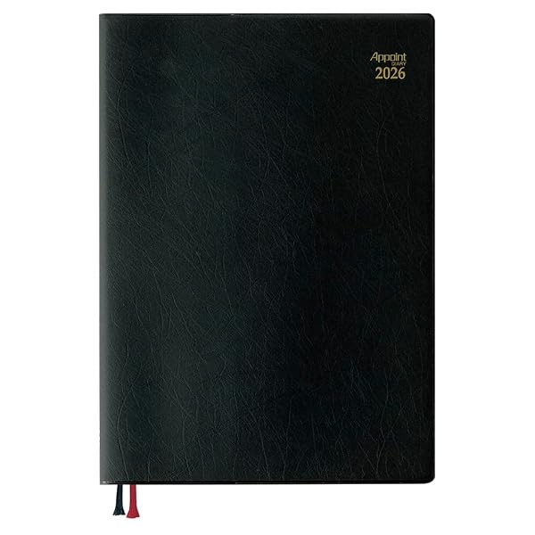 Daigo 2026 Planner Appointment Weekly Left A5 Black E1347 2025 Starts Decemb FS