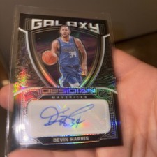 2020-21 Obsidian #GAL-DHA Devin Harris Galaxy Auto #18 /149 mavericks 
