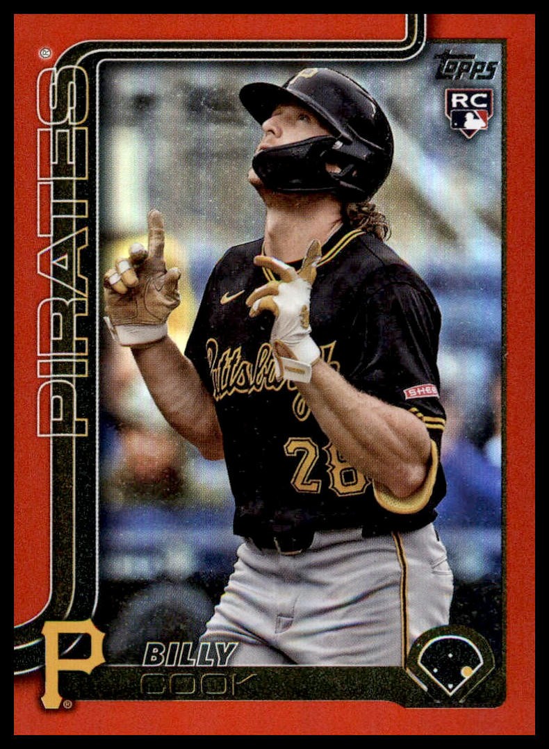2025 Topps #425 Billy Cook Red Rainbow Foil #/5