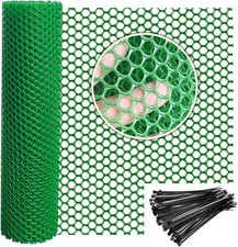 Plastic Wire Mesh Fence 16In X 10Ft Plastic Chicken Wire Mesh for Poultry, Dogs,