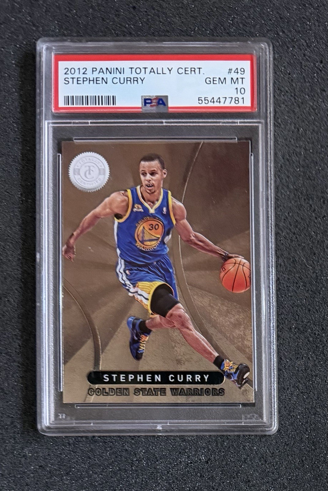 2012 Panini Totally Certified - #49 Steph Curry - PSA 10