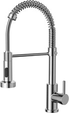 Kitchen Tap, Spring Kitchen Sink Mixer Taps with Pull Out Spray, Commercial Fauc
