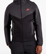 Nike Tech Fleece Nero/Grigio/Rosso Zecca Uomo Taglia S