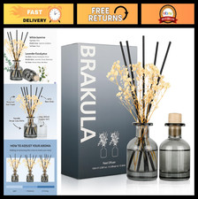 2 Pack Reed Diffuser Set - White Jasmine & Lavender