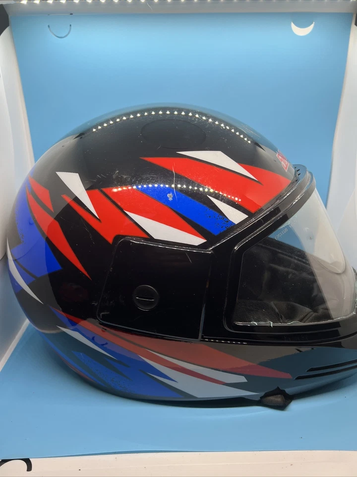 Vintage Yamaha 1996 Sno Force Snow Mobile Helmet. VGC- Black Size Medium 7-71/8. - Image 2 of 4