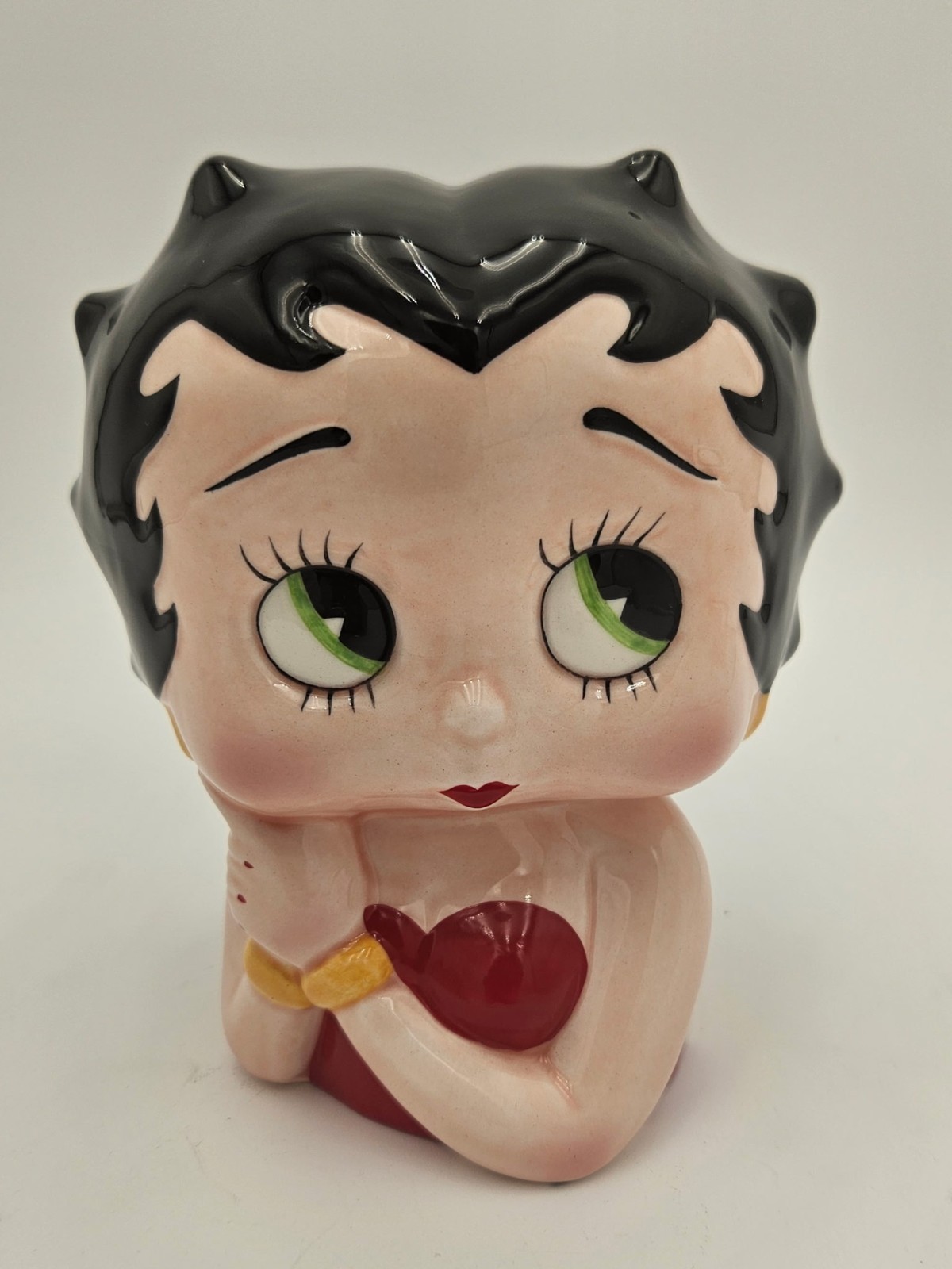 Betty Boop 1995 Ceramic Piggy Bank Vintage Head Bust Figurine by Vandor
