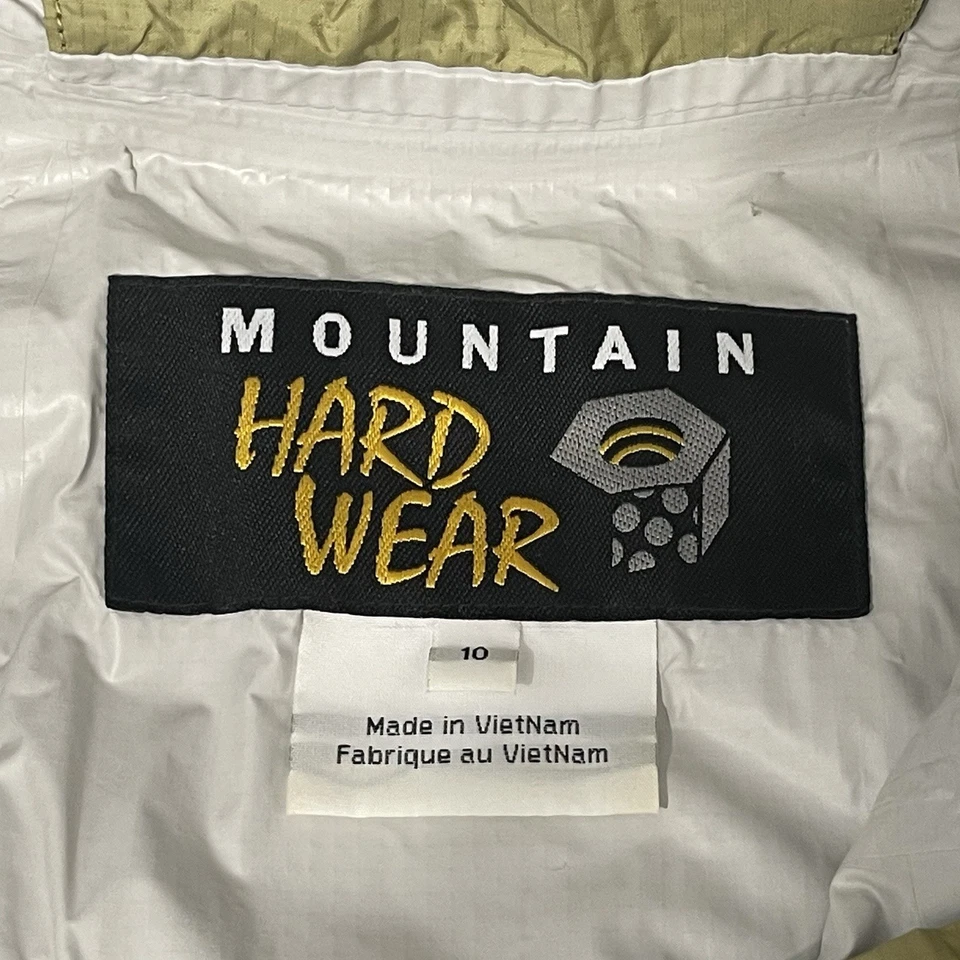 Mountain Hardwear Conduit Silk Rain Jacket Women’s Size 10 Large Green Vented - Image 3 of 4