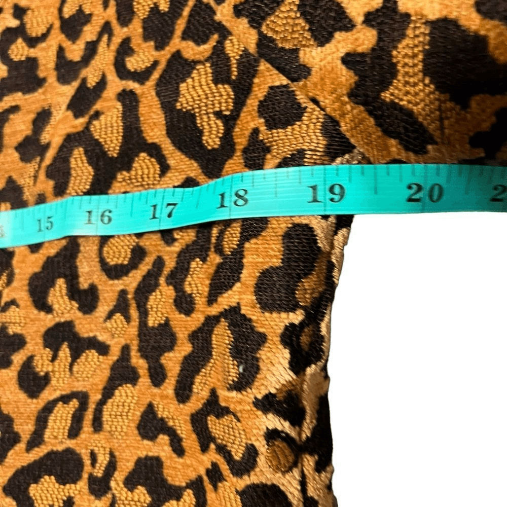 Giacca animale leopardato arazzo pony dipinto vintage anni '90 giacca blazer cappotto foderato