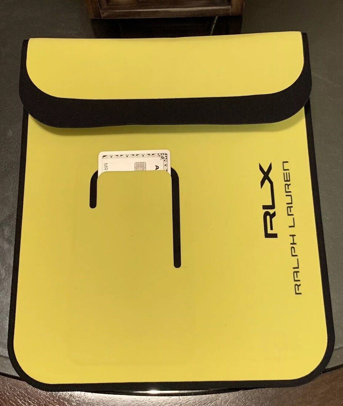 Ralph Lauren RLX Scuba n-range Ipad Case Neon Yellow Made In Italy Brand New
