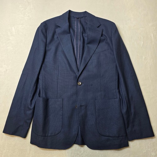 Bonobos Slim Fit Sport Coat Mens 38R 38 Blue Vitale Barberis Italy Wool Ltweight - Picture 2 of 15