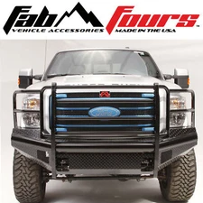 Fab Fours Full Guard HD Ranch Black Bumper 2011-2016 Ford F250 F350 SuperDuty