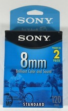 Sony 8mm Video Camcorder Cassette 120 Minute MP Standard P6-120MPL Tapes 2 Pack