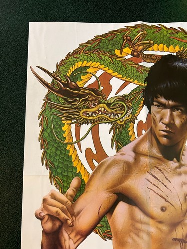 Vintage Bruce Lee 1973 Movie Poster Enter the Dragon VERY RARE Never Displayed! - Picture 6 of 8