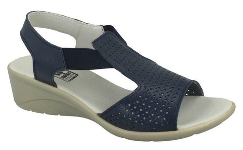 LADIES DOWN TO EARTH F1R0879 LEATHER SANDALS - Picture 2 of 20