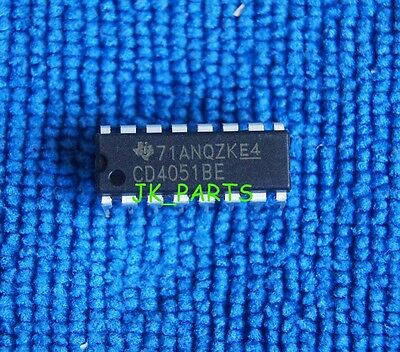 50 Pcs CD4051 DIP16 DIP-16 CD4051BE Multiplexer DemUltiplexer Ic New ip 50 Pcs CD4051 DIP16 DIP-16 CD4051BE Multiplexer DemUltiplexer Ic New ip