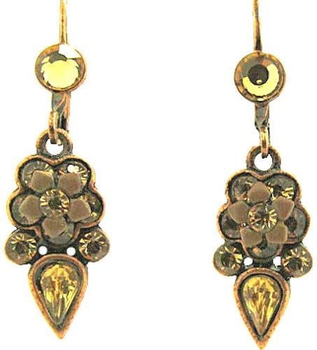 Boucles D'oreilles Bronze à Clips (sans Perçage) - Signées CHULE - État Occasion - Style Vintage Ou Ethnique