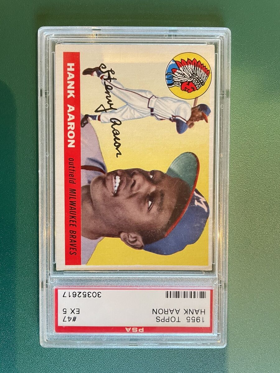 1955 Topps - #47 Hank Aaron - PSA 5 EX | eBay 1955 Topps - #47 Hank Aaron - PSA 5 EX | eBay