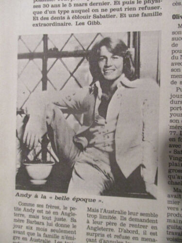 JOURNAL DU DECES DE: ANDY GIBB - BEE GEES - 16/03/1988 -QUAND LE PARADIS - CLERC - Photo 1 sur 10