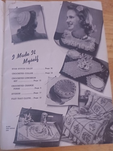 The Spool Cotton Company Learn How Book #170 Embroidery Knitting Tatting Crochet - Picture 5 of 8