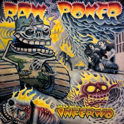 Raw Power - Inferno T-SHIRT SIZE XL D.R.I. MDC SOD NAKED AGRESSION DEAD KENNEDYS