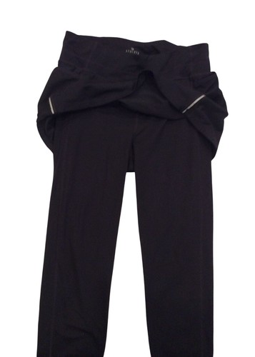 Athleta Womens Black Contender 2 in 1 Skort and Capri Leggings Combo Medium