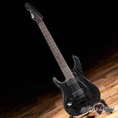ESP LTD SN-1007HT Left-Handed Baritone 7-String Guitar   Black Blast