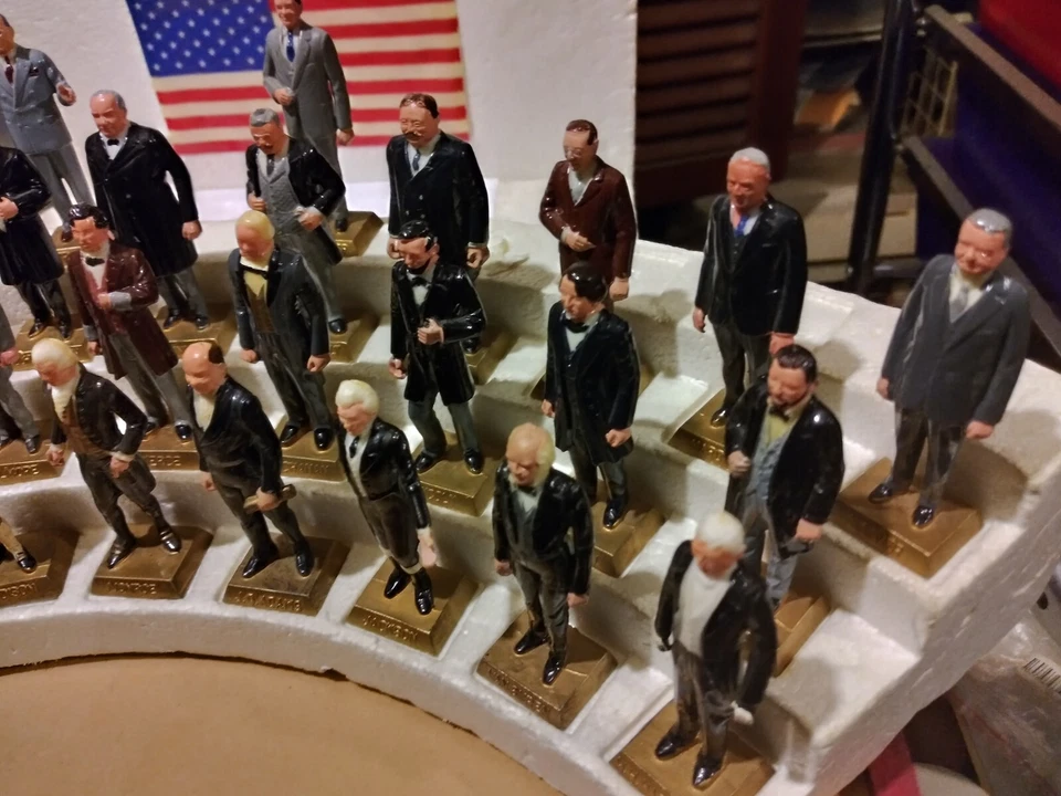 Juego Presidente Pintado Marx 1953 De Colección Washington-Eisenhower EX+/NM LEER GUIÓN Foto 3 de 4