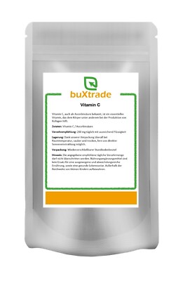 2x500 g | Vitamin C | Ascorbinsäure | Lebensmittelqualität | Buxtrade | 