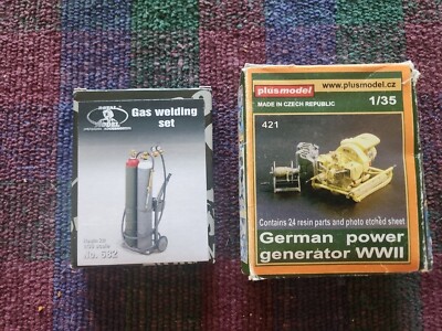 1/35 Plus Model German Power Generator And Royal Model 1/35 Gas Welding Set