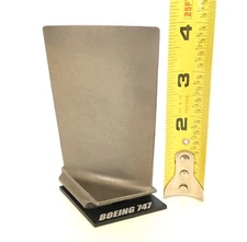 Boeing 747 RB-211 Rolls Royce Titanium Jet Engine Blade Display Pilots Gift Sim