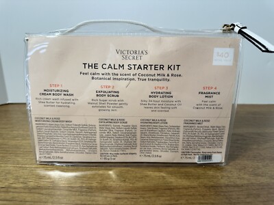 Victoria's Secret Coconut Milk & Rose Calm Lotion, Scrub, Mist