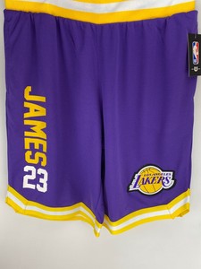 Lebron James Los Angeles Lakers Nba Basketball Shorts Men S Size Xl L M S Purple Ebay