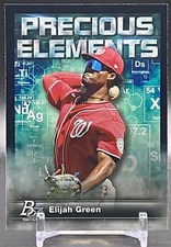 2023 Bowman Platinum #PE-24 ELIJAH GREEN Washington Nationals Precious Elements