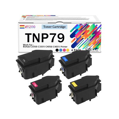 MEZOO TNP-79 TNP79 Toner Cartridge Compatible with Konica Minolta TNP79 AAJW4...
