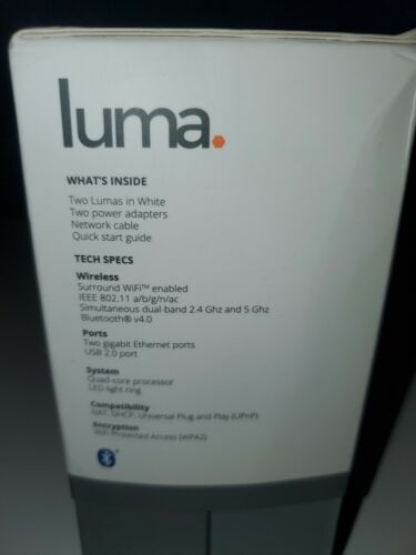 Luma Whole Home WiFi (2 Pack - White) NEW / UNUSED! - FAST FREE SHIPPING! - Picture 3 of 8