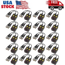 20 Pairs Passive HD BNC Video Balun Transceiver Transmitter AHD/TVI/CVI/CVBS Cab