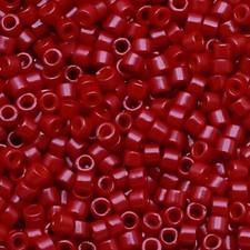 Miyuki Delica Seed Beads Size 11/0 Matte Opaque Red DB791 7.2GM Tube