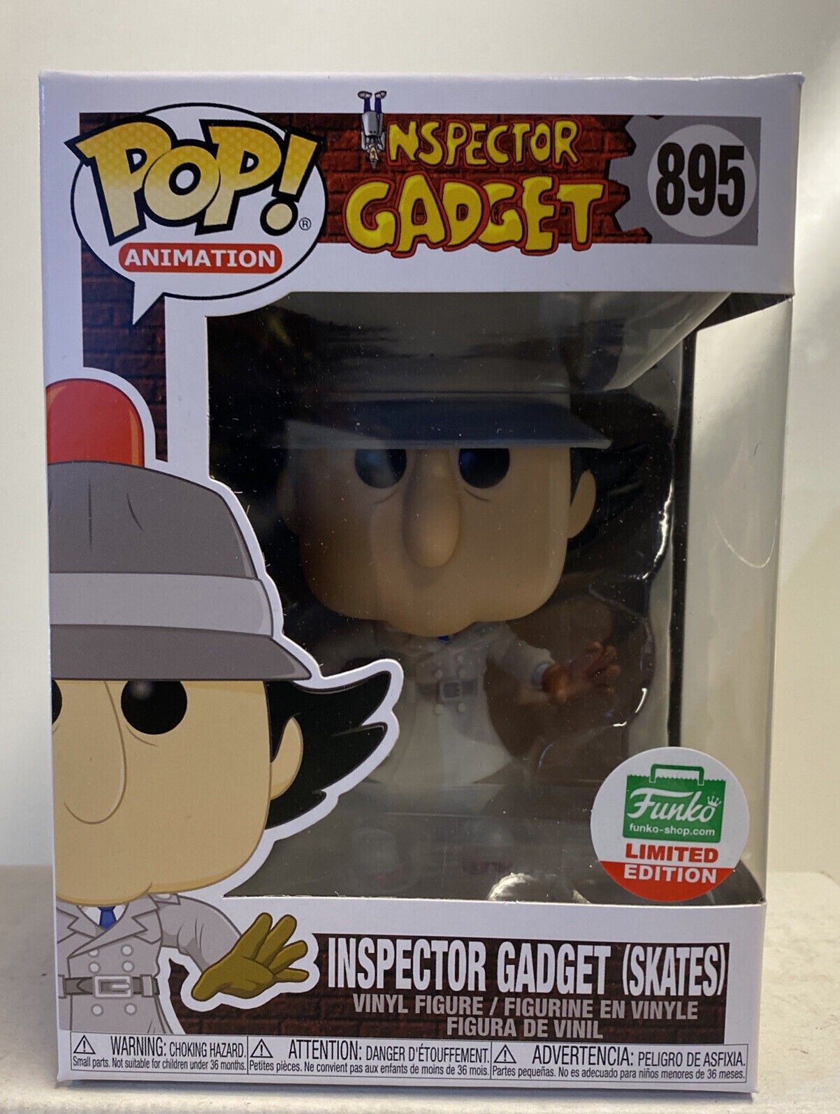 Pop / Funko Limited Edition Inspector Gadget / Skates W/ Pop Protector