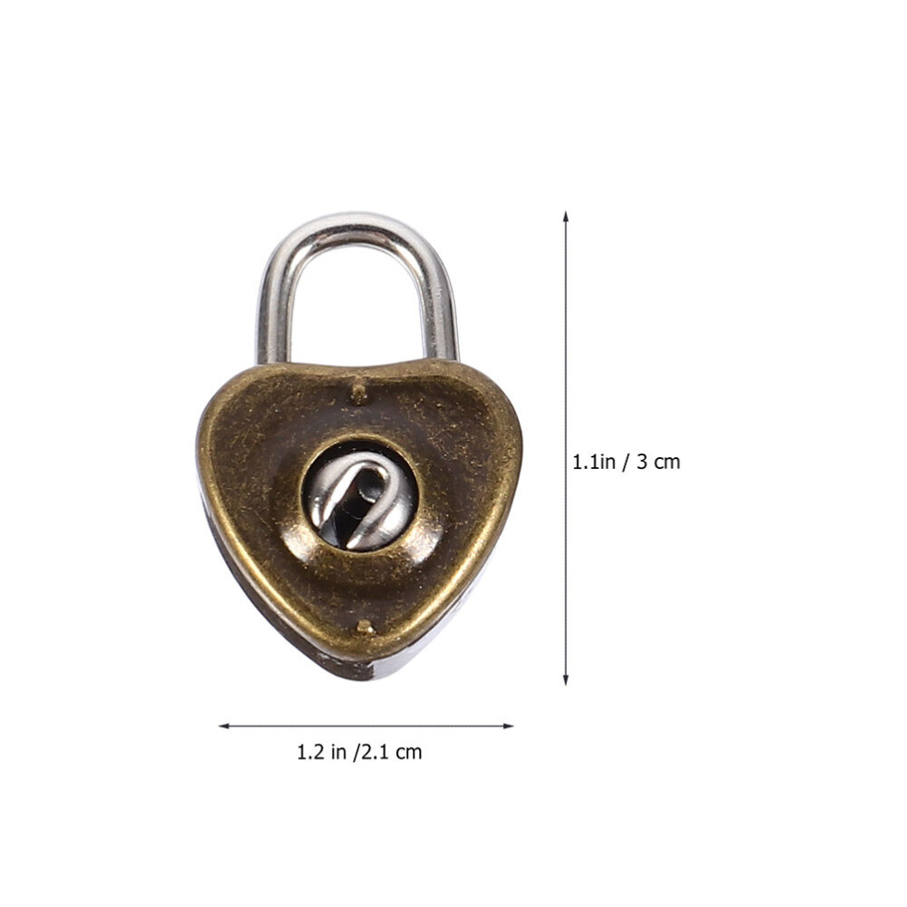 10 Pcs Lock Iron Mini Suitcase Heavy Duty Padlock Journal Vintage Padlocks eBay
