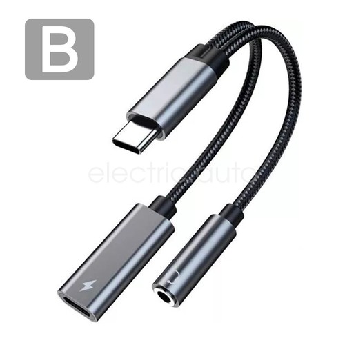 2 in 1 Adapter Type C to 3.5mm/Type C Dual Audio Charger Splitter Headphone Jack - Picture 26 of 28