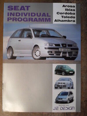 Seat By Je Design Orig 1999 Accessories Brochure Prospekt Arosa Ibiza Cordoba Ebay