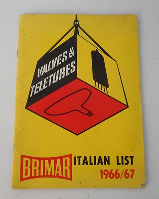 Brimar Italien Katalog Valve Und Teletubes Bj 1966/67 RAR