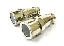 6'' Brass Binocular Nickle finish Maritime antique solid brass binocular working