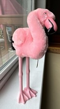 DAKIN Vintage 1986 12  Standing PINK FLAMINGO Plush. Plastic Legs  Beak. W/ Tag