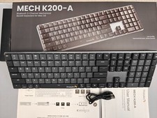ProtoArc K200-A Mechanical LOW PROFILE Wireless Backlit Keyboard - Red Switches
